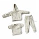 thumbnail image 4 of Conjunto de sudadera y pantalón en miniatura para figuras a escala 1/12 (3 piezas). Gris claro, 4 of 9
