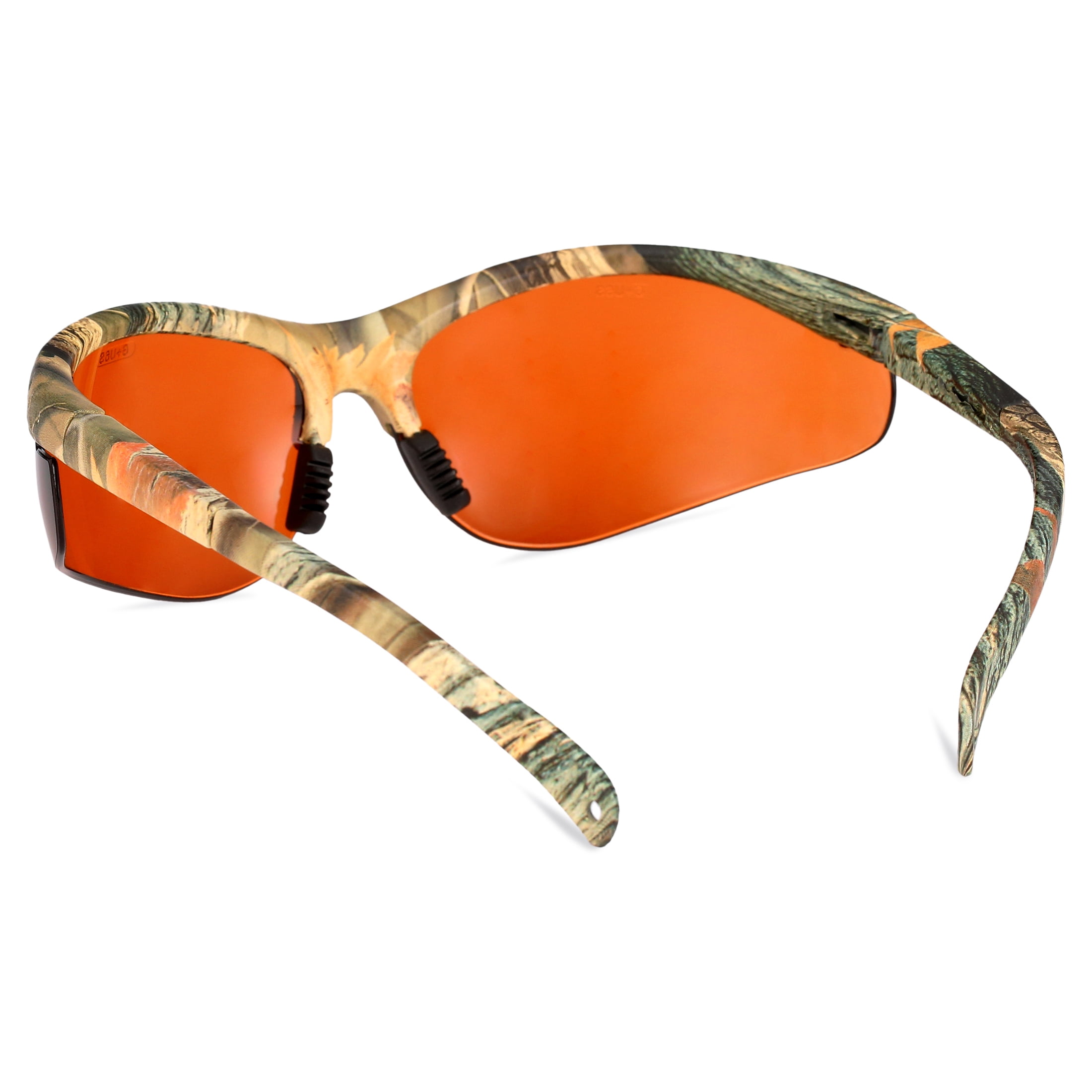 Safety Vu Rimless Safety Glasses, Camo/Orange