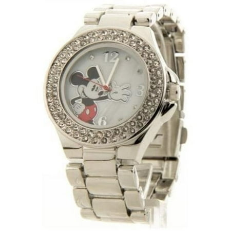 Women's Mickey Mouse MOP Rhinestone Accent Watch MK2070