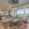 thumbnail image 2 of Linon Home Decor Serape Area Rug Collection, Brown and Multicolor, 8' x 10.6', 2 of 5