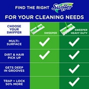 (12 pack) Swiffer Sweep + Mop, Dry Pads Refill, Floor Cleaner, Cleaning Cloths, Unscented, 32 Count