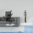 thumbnail image 2 of Figura africana sujetalibros, estatua de escritorio, adorno coleccionable de resina premium, ideal para decoración del hogar, oficina o estantería., 2 of 8