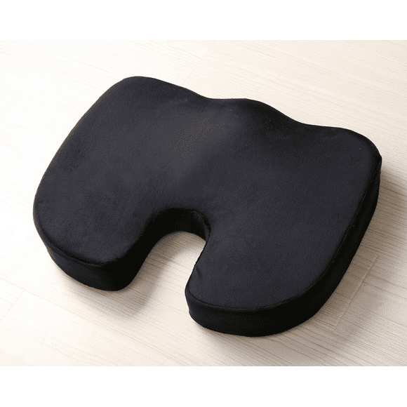 Memory Foam Seat Cushion For Office Chair, Non-Slip Orthopedic Comfy Seat Cushion, Seat Pad For Sciatica, Coccyx Back Pain Relief, Home Cushion For Car/Wheelchair/Airplane Seat