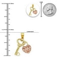 thumbnail image 3 of Charm America - Gold Key and Lock Charm - 10 Karat Solid Gold, 3 of 4