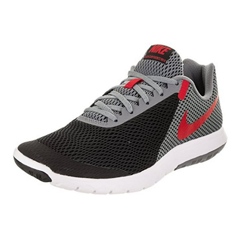 lapso adolescente Oblicuo Nike Men's Flex Experience Rn 6 Ankle-High Fabric Running Shoe - 11.5M -  Black / University Red / Cool Grey - Walmart.com