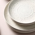 thumbnail image 4 of Stone Lain Dua Mid-Century 4-Piece Dinner Plate Set, Stoneware, Dishwasher Safe, Service for 4, White, 4 of 6