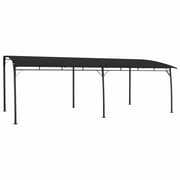 Angle View: Htovila Garden Sunshade Awning 236.2"x118.1"x100.4" Anthracite