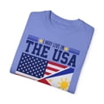 thumbnail image 3 of Funny American Filipinos Sarcastic Filipino Women Men Saying Hilarious Asians Patriotism Statements Mockery USA Unisex Garment-Dyed T-shirt, 3 of 4