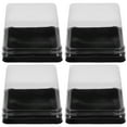 thumbnail image 6 of Clear Cupcake Boxes 100Pcs Plastic Mini Cake Containers with Dome Lids, 6 of 6