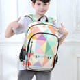 thumbnail image 6 of FORMRS Unisex School Backpack 17" Student Travel Bag with Laptop Compartment, Abstract Geometric, 6 of 7