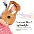 thumbnail image 2 of Graflsoa 7-String Lyre Harp with Accessories: Terminalia Wood, Portable Bag, Tuning Wrench, Extra Strings, Cleaning Cloth, 2 Picks (Random Colors), 2 of 5
