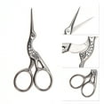 thumbnail image 3 of Unique Bargains 1 Pc Women Little Crane Scissors Grooming Scissors For Beauty Parlor Stainless Steel Silver Tone, 3 of 4