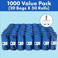 thumbnail image 2 of Bolsas para excrementos de perro GORILLA SUPPLY 1000 con dispensador, color azul, 2 of 8