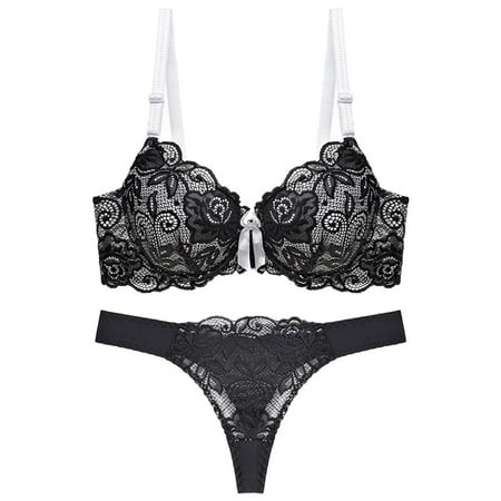 Mzoazpie Womens Cute Thin Cup Womens Sports Bras Pack Lace Colorblock Bra Set Backless Bra Shaped Push Up Underwear Womens Sports Bra Set