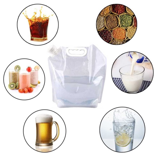 maskred 5/10/15L Water Bag Lightweight Storage Jug Good Sealing Convenient Waters Bottle Collapsible Water Container Travel 10L