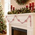 thumbnail image 5 of Christmas Bead Garland with Peppermint Candy Charms, 1 Strand, Red and White, for Christmas Tree and Home Decor, Holiday Decoration, 5 of 5