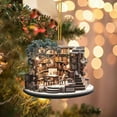 thumbnail image 5 of Book Lover Christmas Ornament 2D Acrylic Flat Bookstore Decor Book Themed Hanging Ornaments for Christmas Tree Holiday Party Decorations Bookworm Gifts and Collectibles, 5 of 8