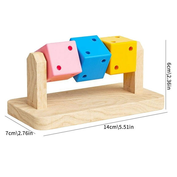 Hamster Chew Dwarf Hamster Chew Block Bite Resistant Natural Wood Hamster Pets Bunny Small Blocks Cage For Rabbits Squirrel