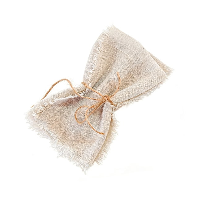 Bohemian Napkin with Fringe Dinner Napkin Machine Washable Rustic Napkin for Home Farmhouse Party Wedding Dining Table Decor
