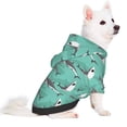 thumbnail image 2 of Fotbe Great White Shark Sudadera con Estampado para Perros Pequeños – Suéter con Capucha para Mascotas, Tela Suave de Forro Polar con Bolsillo-Medium, 2 of 7