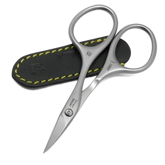 GERMANIKURE Professional Cuticle Trimmer Scissors - FINOX Stainless Steel Manicure Tools in Leather Case - Ethically Made in Solingen Germany - 4703