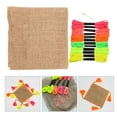 thumbnail image 3 of 6 Couleurs Fils à Broder avec Outils de Couture pour Bracelets d'Amitié Pompons, 3 of 8