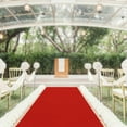 thumbnail image 3 of TFCFL 3×33Ft Red Carpet Runner Thickened Non-slip Runway Rug Floor Mat for Weddings Parties, 3 of 15