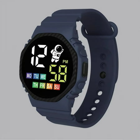 Clearance Now! HIMIWAY Sweatshirt Dress Electronic Watches with Games for Children Safe and Secure Kids  Smartwatch with Gps Tracking LED Electronic Waterproof Watch