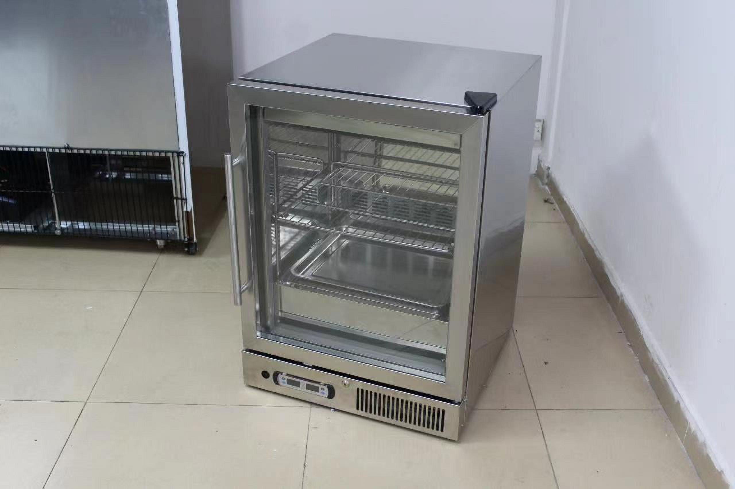 Kolice Commercial Countertop Aging Beef Showcase Freezer,Steak Aging Cabinet,Beef Display Showcase-168L, 2 Tiers