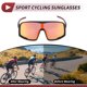 thumbnail image 3 of 1 Set de Gafas de Motociclismo Antirreflejo de Tri-Acetato de Celulosa, Gafas de Sol para Deportes al Aire Libre para Motocross, Moto de Tierra, ATV, Lente Roja, Marco Negro y Rojo, 3 of 6