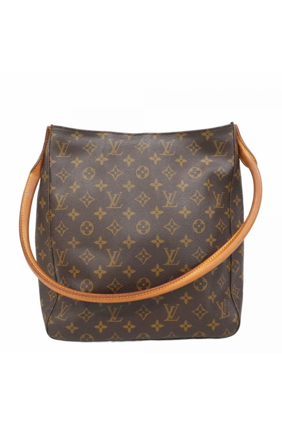 Pre-Owned Louis Vuitton Monogram Looping GM Shoulder Bag M51145 Brown Women's