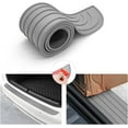 thumbnail image 1 of Rear Bumper Guard Protector for Car, Universal Black Rubber Scratch-Resistant Non-Slip Trunk Door Protector (Grey/104x9CM), 1 of 5