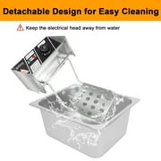 Zimtown 6L 2500W Electric Deep Fryer Commercial Tabletop Restaurant Frying Basket,Silver