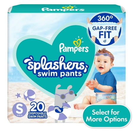Pampers Splashers Swim Diapers Size SM, 20 Count (Select for More Options)