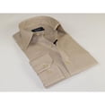thumbnail image 6 of Mens 100% Cotton Shirt From Turkey Manschett by Quesste Slim Fit 4029-10 Tan, 6 of 6