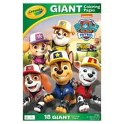 Crayola Paw Patrol Giant Coloring Book Pages, 18 Coloring Pages, Gifts for Kids, Ages 3+