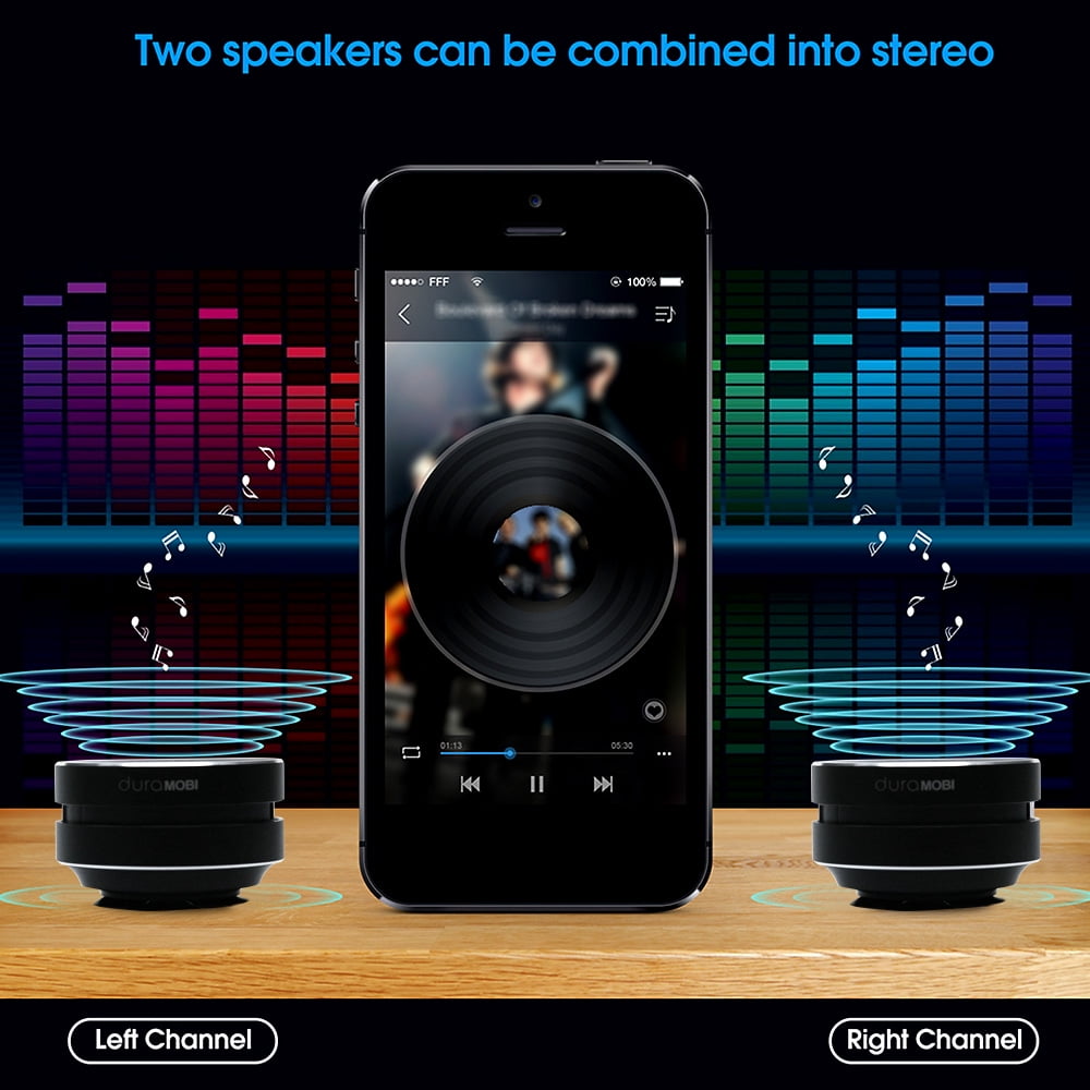 Wirelessly BT Speaker Bone Conduction Speakers Portable Loud Stereo Sound Built-in Mic Sound Box Red