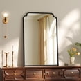 thumbnail image 2 of Easy4Home 30"x20" Arched Bathroom Mirror Decorative Wall Mounted Vanity Mirror, Black, 2 of 6