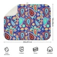 thumbnail image 2 of Boho floral dish drying mat 18x24 Inch made with super absorbent microfiber, soft and durable, perfect for kitchen counters and dish racks, 2 of 5