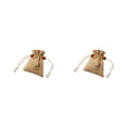 thumbnail image 3 of Kearding Paquete de 2 bolsas de lino, bolsa perfumada transpirable, suministros de vacaciones, accesorios de fiesta, accesorios de celebración, Caqui/8*10cm 2piezas, 3 of 6