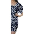 thumbnail image 6 of Moomaya Birthday Dresses Women Printed Work Dress Women Office V Neck Dresses, 6 of 6