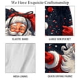 thumbnail image 4 of luoweisi Men's Beach Shorts Quick Dry Swim Trunks with Mesh Lining Santa Claus M, 4 of 5