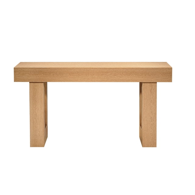 Mesa consola VEVOR de 63 pulgadas, escritorio estilo granja para detrás del sofá, escritorio rectangular de madera para la entrada, mesa auxiliar estrecha y larga para sofá. Madera noble.