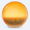thumbnail image 2 of Reloj despertador Wake Up Light Sunrise para niños, durmientes pesados, dormitorio, con simulación de amanecer, dormirse, alarmas duales, radio FM, repetición, luz nocturna, luces coloridas, idea, 2 of 5