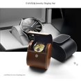 thumbnail image 3 of Watch Travel Case, Single Watch Box, Leather Travel Case for Jewelry, Single Watch Case, 3 of 5
