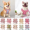 thumbnail image 2 of Flower Print Dog Harness Leash Reflective Pet Puppy Harness Vest Leash Adjustable for Small Medium Large Dogs Chihuahua Bulldog ShopWise Round, 2 of 13