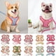thumbnail image 2 of Flower Print Dog Harness Leash Reflective Pet Puppy Harness Vest Leash Adjustable for Small Medium Large Dogs Chihuahua Bulldog ShopWise Round, 2 of 13