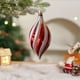thumbnail image 1 of Colgantes De Plástico Adornos navideños en forma de árbol, bolas, juego de 1 unidad, plástico rojo, decoración para ventanas y árbol, 12 x 6 cm Rkxzt, 1 of 8