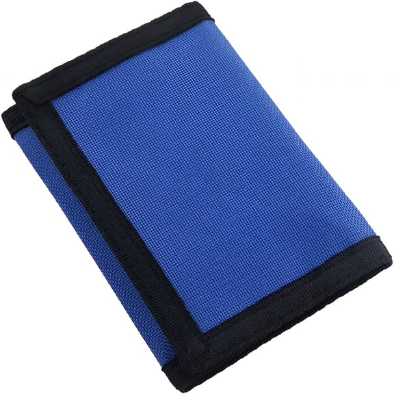 GASTROPOD Trifold Wallets for Men, RFID Blocking Blue Canvas Nylon Tri Fold Wallet, Billfold with RFID Protection