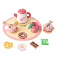 thumbnail image 1 of Wooden Family Play Afternoon Tea Set Interactive Educational Toy for Kids Parent Child Bonding Activity, 1 of 7